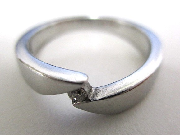 【6-195】STAR JEWELRY　スタージュエリー　リング　指輪　シルバー系　md0.03ct　レディース　アクセサリー　