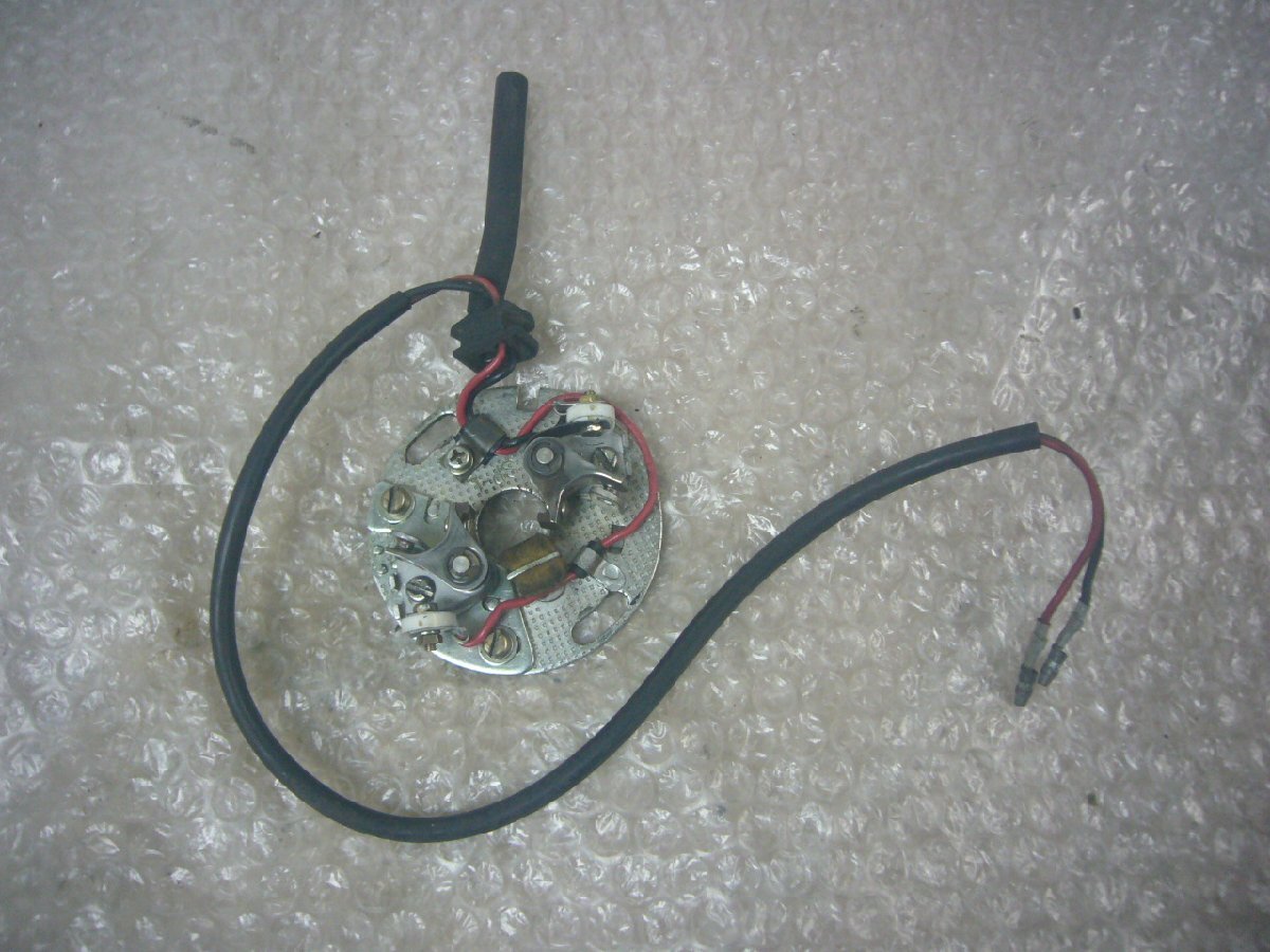 【BST】わ☆カワサキ W1S 旧車 純正 ポイントベース コンタクトブレーカー イグニッション _画像1