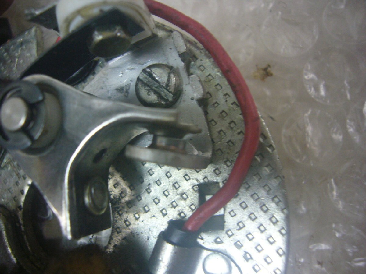【BST】わ☆カワサキ W1S 旧車 純正 ポイントベース コンタクトブレーカー イグニッション _画像4