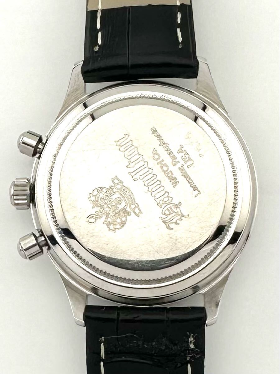 HAMILTON クロノグラフ レマニア1873 コインエッジベゼル 手巻き時計 OH済み ハミルトン