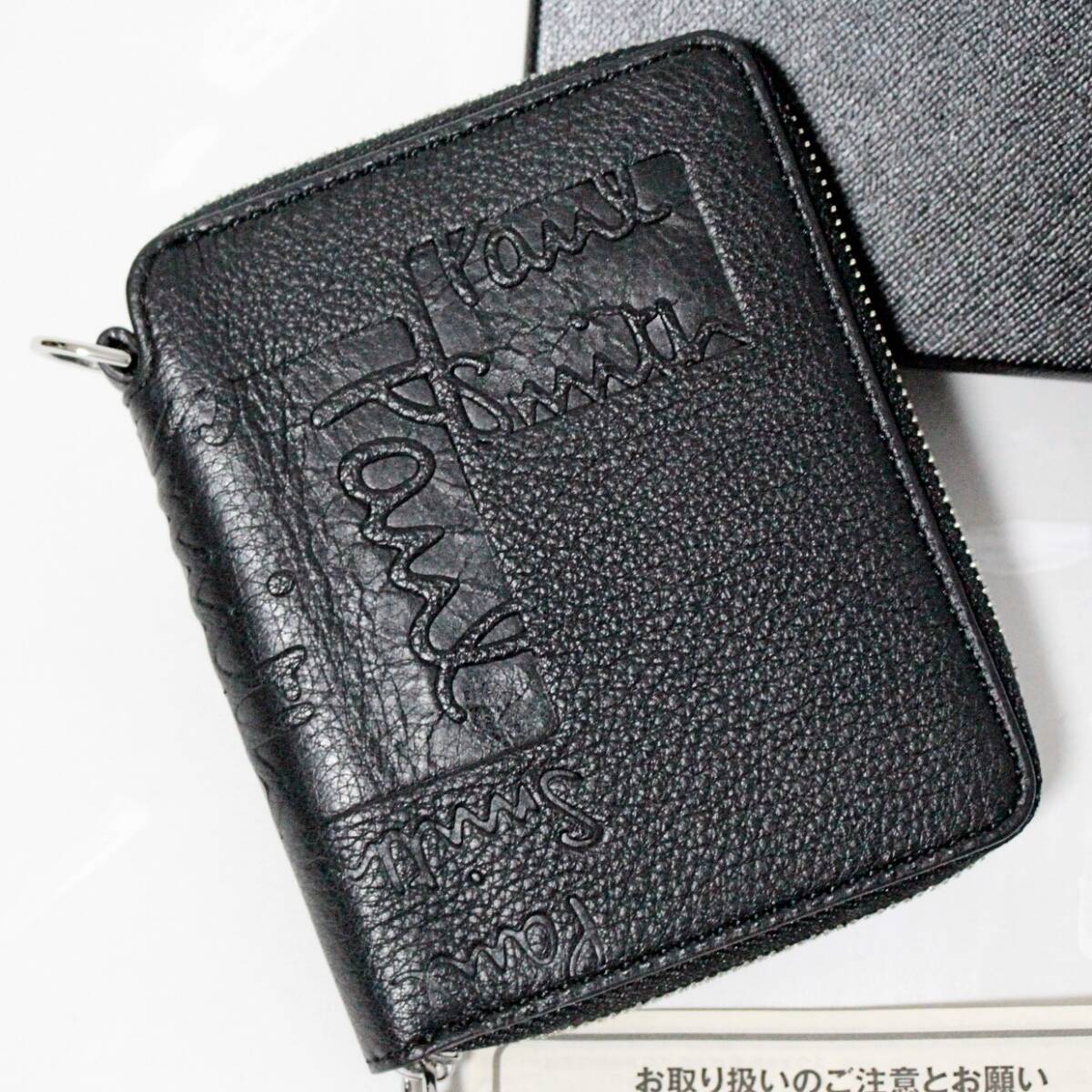 新品 箱付 イタリア制 ポールスミス 內(nèi)側(cè)マルチストライプ ラウンドファスナー二つ折り財布　Ｋ5246