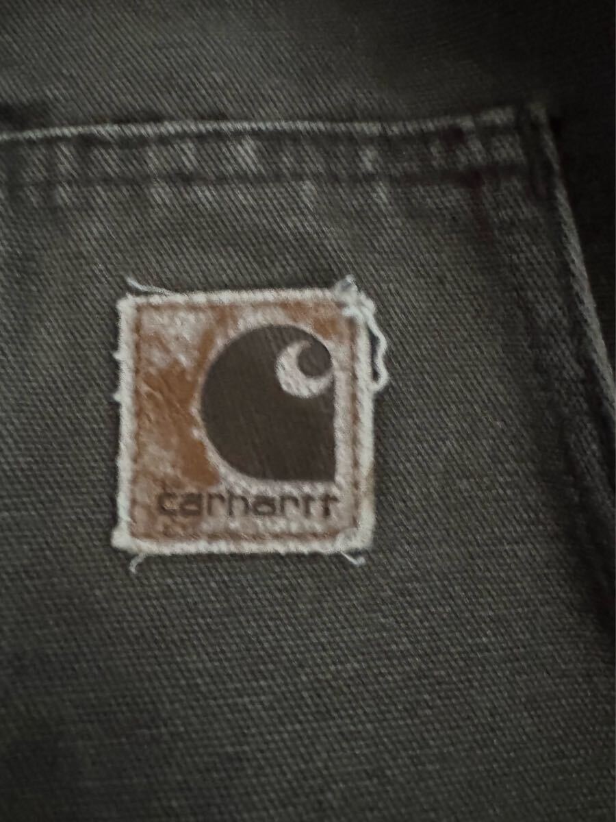 Carhartt アクティブジャケット USA制 カーハート　80s 90s 00s フェード　JACKET ブラウン　ダック パーカー　USA制　デトロイト