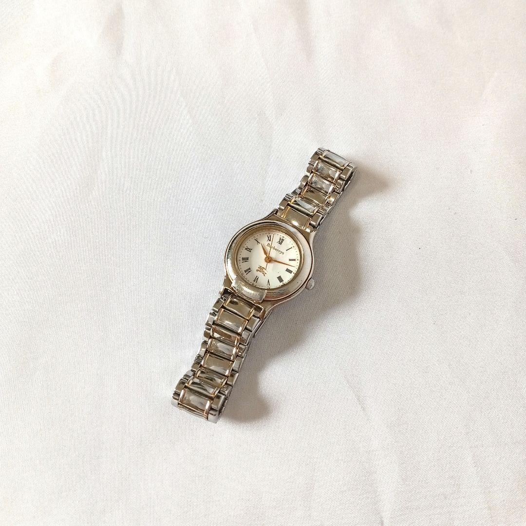 【新品未使用】Burberry Gold Plated アナログクォーツ腕時計 BURBERRY バーバリー アナログ 腕時計 ゴールド シルバー 送料