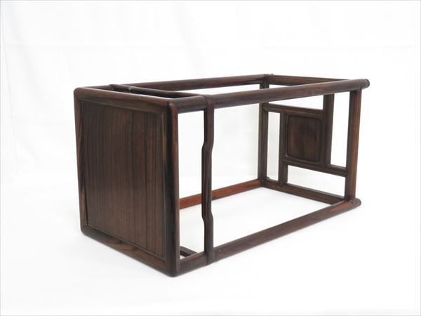 ◆◇花臺(tái) 飾臺(tái) 唐木 四足 計(jì)2點(diǎn) 高さ(約)29.5?45.5cm◇◆
