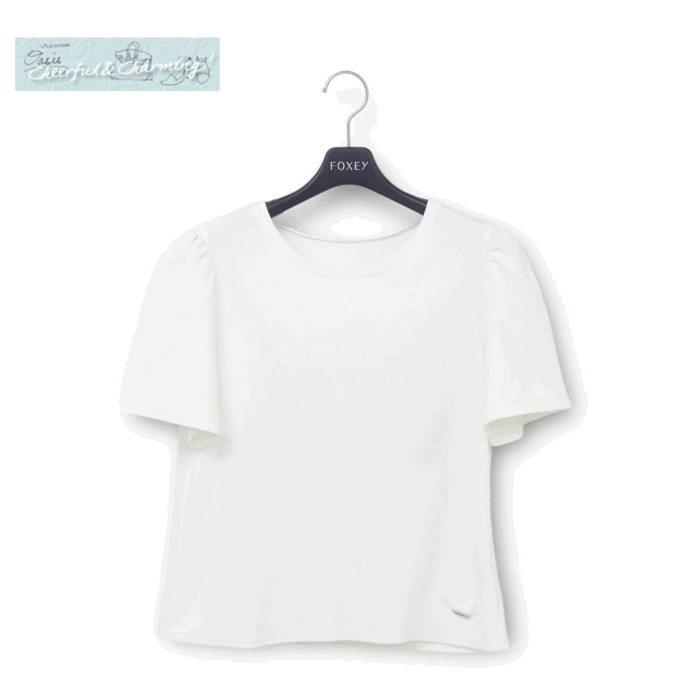 FOXEY NEWYORK トップス Mercienne 38 ホワイト レーヨンBLEND 42736 '22年商品