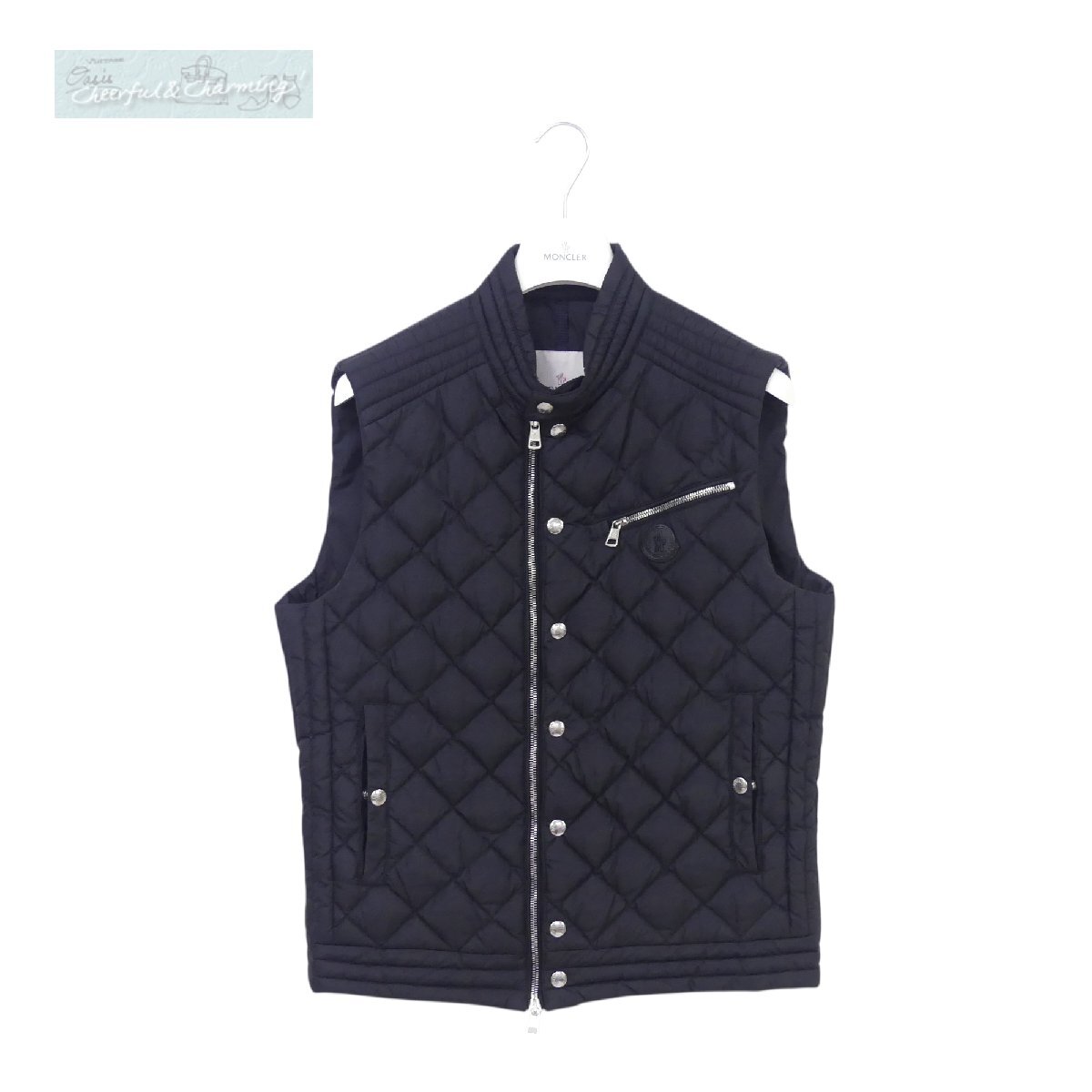 MONCLER ダウンベスト ROY GILET ３ブラック 薄手 國(guó)內(nèi)購(gòu)入 '18年商品