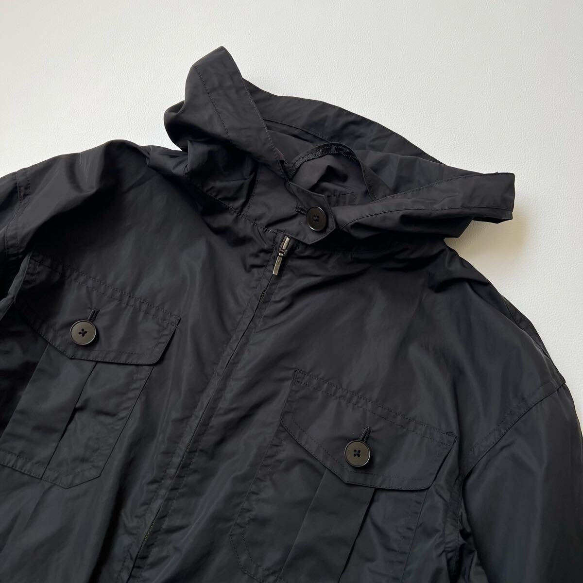 美品 RALPH LAUREN ラルフローレン ナイロンジャケット マウンテンパーカー ブラック アウター トップス　フード 7 レディース _画像3