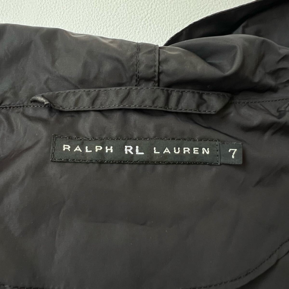 美品 RALPH LAUREN ラルフローレン ナイロンジャケット マウンテンパーカー ブラック アウター トップス　フード 7 レディース _画像8