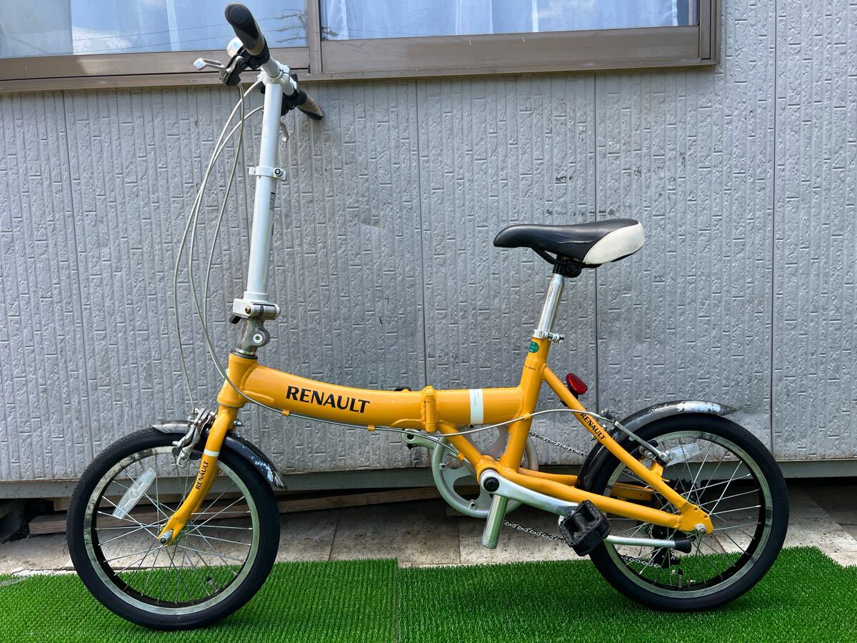 RENAULT 折りたたみ自転車 黄色 楽天市場】8.3kg！軽量アルミ折りたたみ自転車 14インチ 安定感