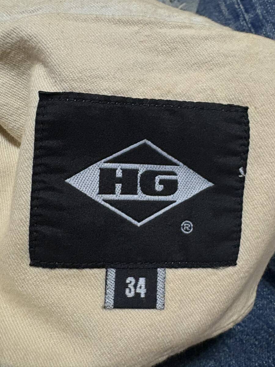 ※HYSTERIC GLAMOUR ヒステリック グラマー 4AP-2104 ダメージ＆リペア加工 セルビッチデニムパンツ インディゴ 日本製 34 　 BJBE.F_画像7