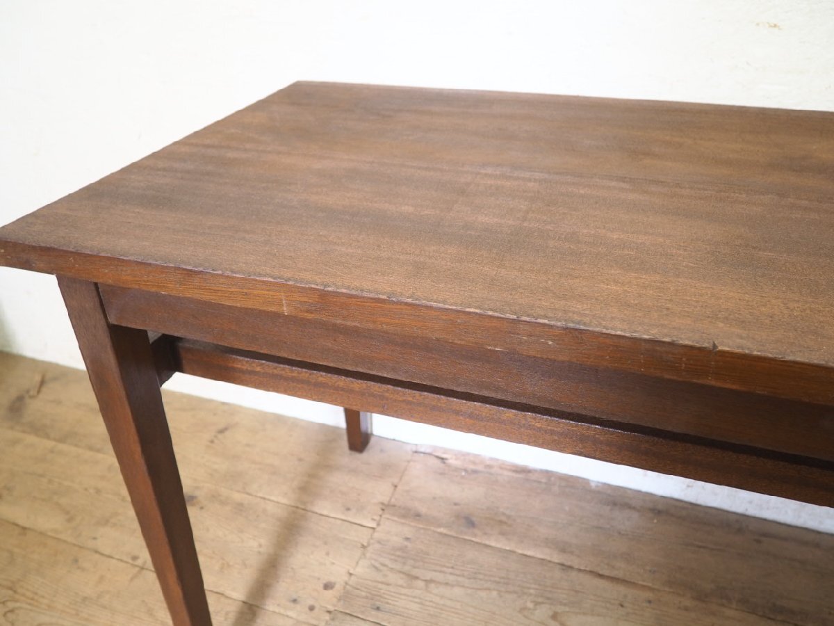 タ荷N0124◆⑨天板W120cm×D58,5cm◆ヴィンテージ◆ラワン材のレトロな古い木制テーブル◆機(jī) 作業(yè)臺(tái) デスク 陳列臺(tái) 展示臺(tái) 飾り棚Q(ヤD)松