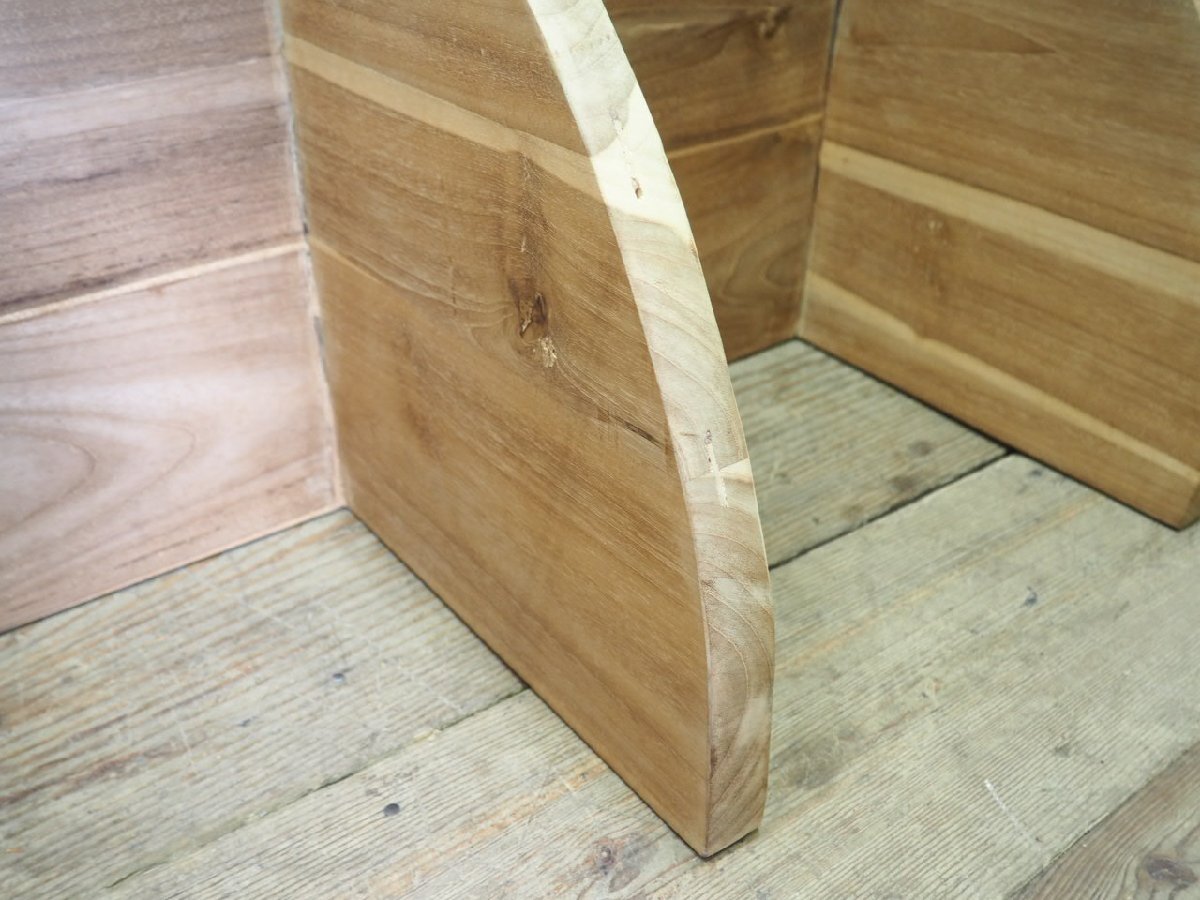 タ荷H0612◇⑫天板W100cm◇ガラストップ◇素敵な天然木