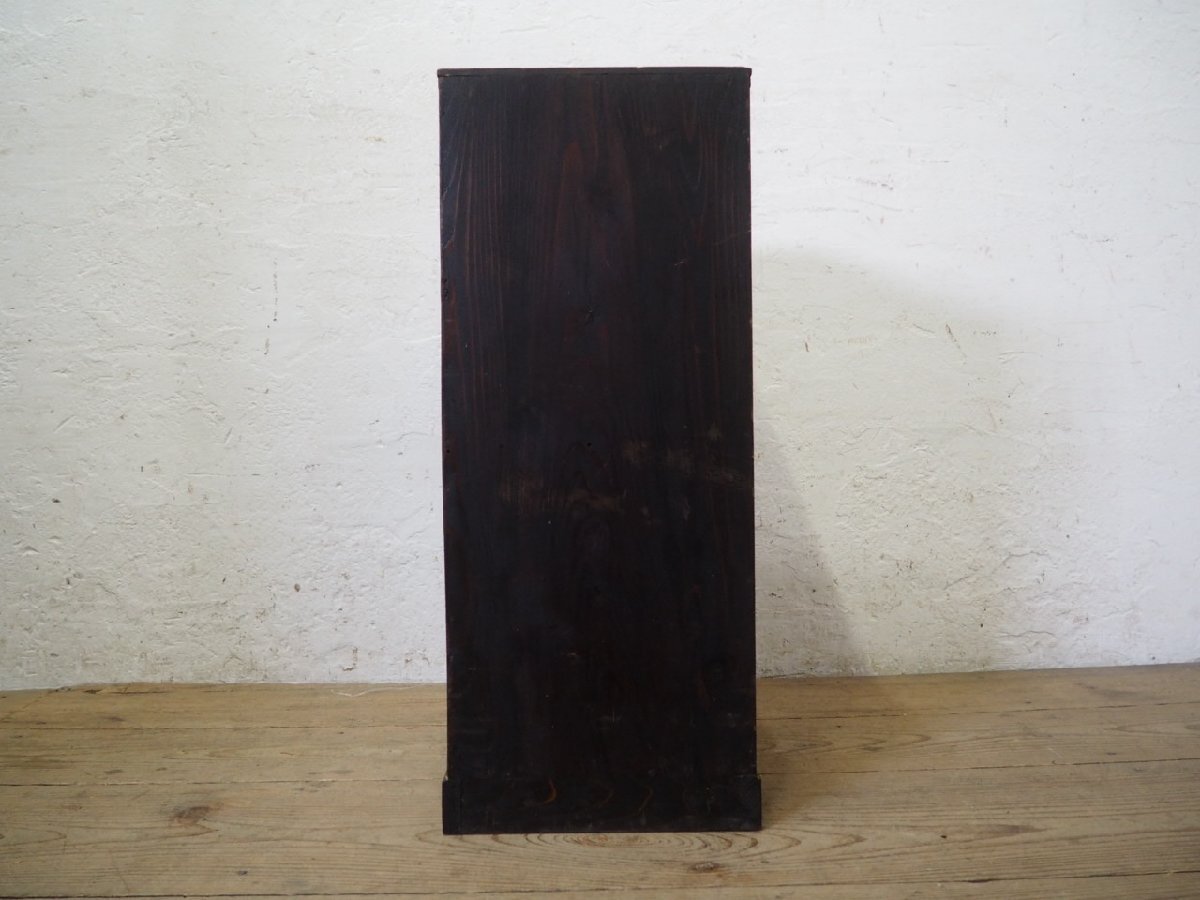 タP0466◆①H70cm×W29cm◆アンティーク◆レトロな洋館の古い木制収納棚◆飾り棚 キャビネット チェスト 引き出し サイドテーブルI笹4