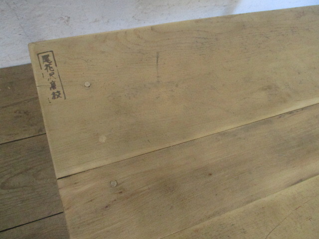 タN693◆③天板W60cm×D39,5cm◆レトロな古い鉄腳テーブル◆機(jī) 工業(yè)系 デスク 展示棚 陳列臺(tái) アイアン カフェ 喫茶店 ビンテージJ(町)