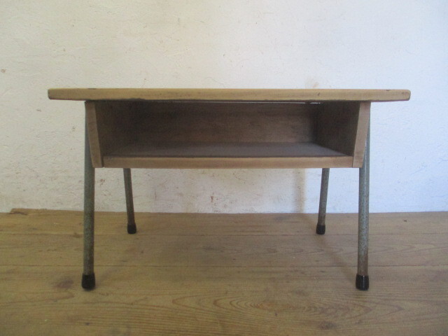 タN693◆③天板W60cm×D39,5cm◆レトロな古い鉄腳テーブル◆機(jī) 工業(yè)系 デスク 展示棚 陳列臺(tái) アイアン カフェ 喫茶店 ビンテージJ(町)
