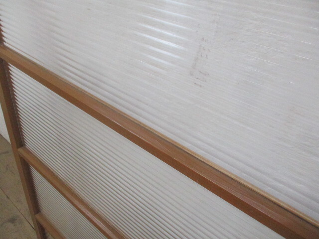 taN064*(4)[H175,5cm×W91cm]* симпатичный молдинг стекло. ретро старый дерево рамка-оправа раздвижная дверь * двери стекло дверь магазин инвентарь строительство материал салон античный M внизу 