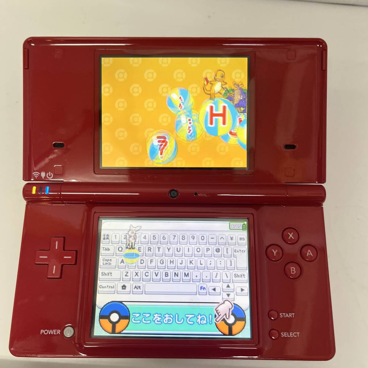(志)【動作品】Nintendo/任天堂 バトル＆ゲット！ポケモンタイピングDS ソフト キーボード 箱つき (o)0610D