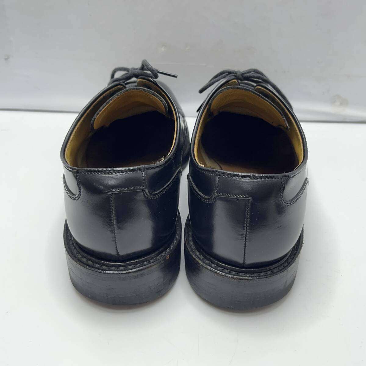 (志)REGAL/リーガル JH14 25cm C Uチップ ドレスシューズ ビジネス レザー 革 黒 ブラック (o)0613D