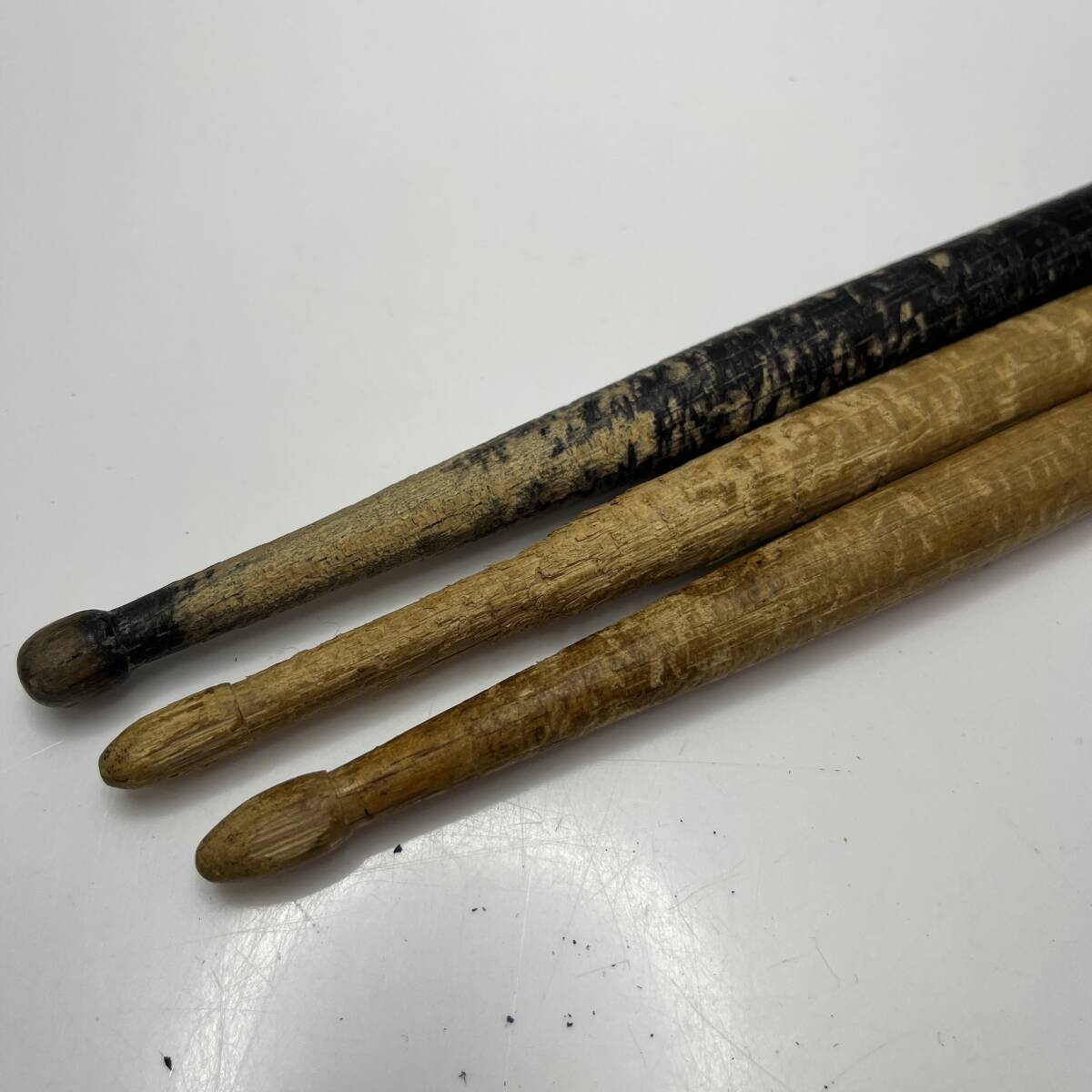 (志)ドラムスティック 10本まとめ Pearl/パール 110H 103A 黒 青系 ベージュ 木製 (o)0614B_画像7
