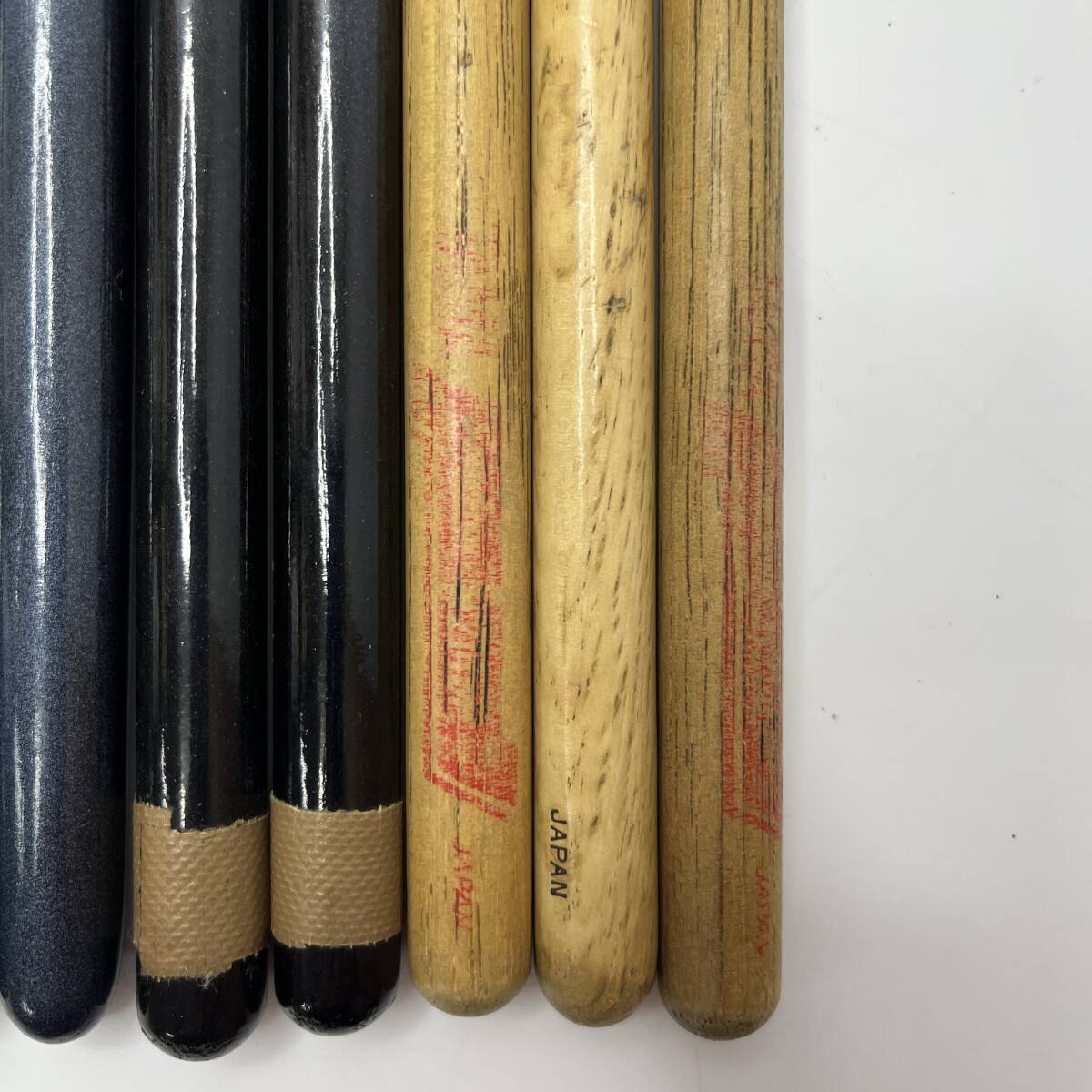 (志)ドラムスティック 10本まとめ Pearl/パール 110H 103A 黒 青系 ベージュ 木製 (o)0614B_画像5