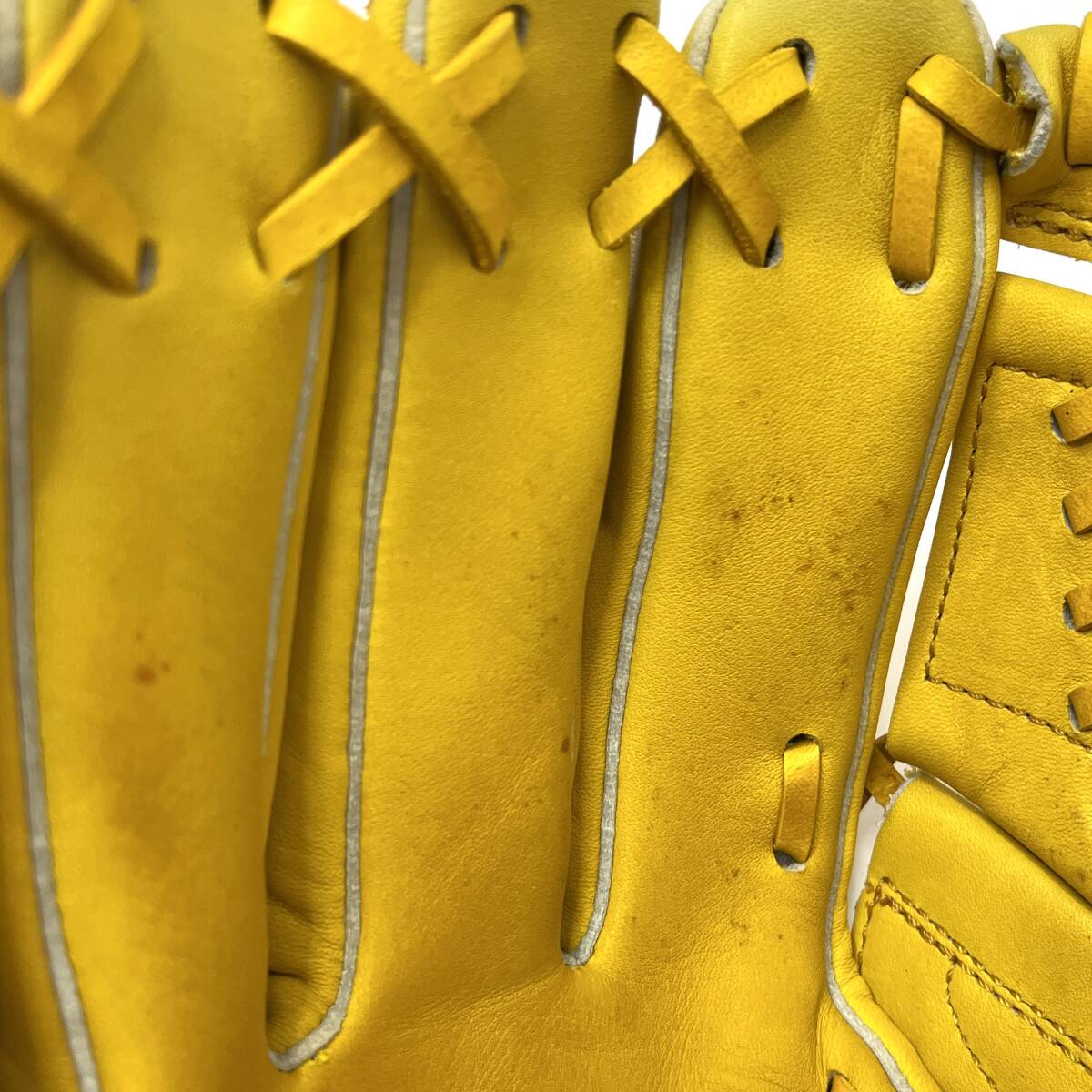 (志)NIKE/ナイキ SIGNATURE MODEL M18 シグネチャー 軟式用 グローブ 左利き用 クラブ イエロー 黃色 松坂大輔モデル (o)0620C