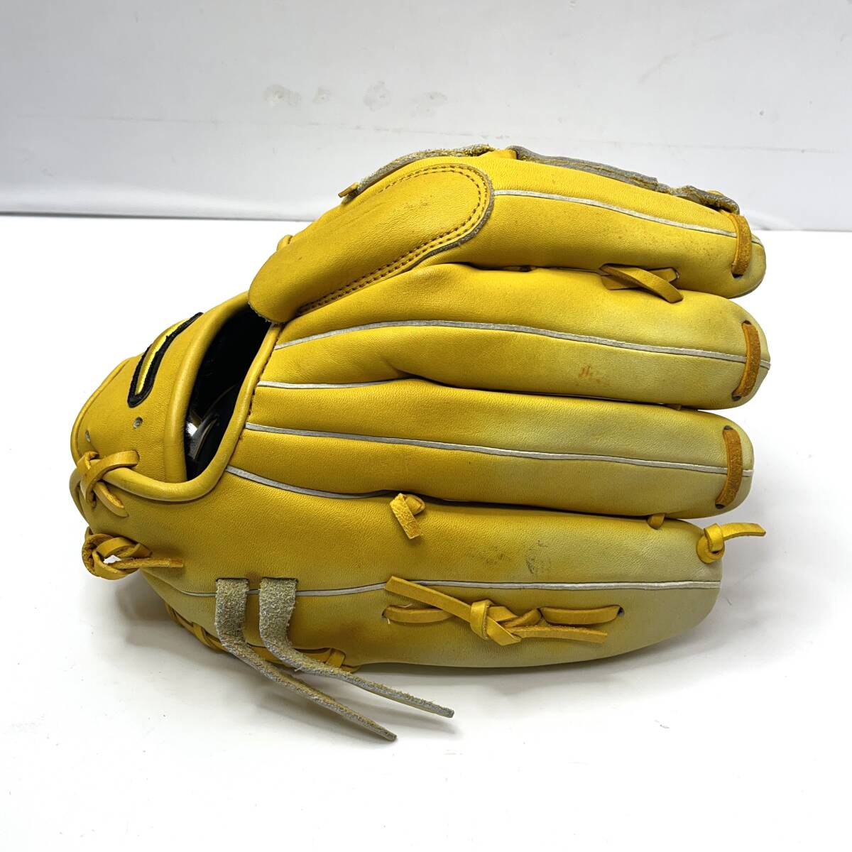 (志)NIKE/ナイキ SIGNATURE MODEL M18 シグネチャー 軟式用 グローブ 左利き用 クラブ イエロー 黃色 松坂大輔モデル (o)0620C