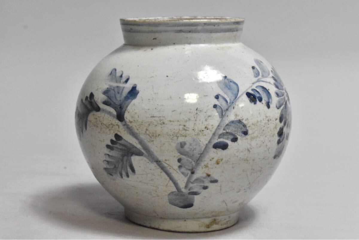 元末 明初期 時代物 染付 壺 青花 古美術 骨董品 古道具 アンティーク 中国 元末 明初期 時代物 染付 壺 青花 古美術 骨董品 古道具