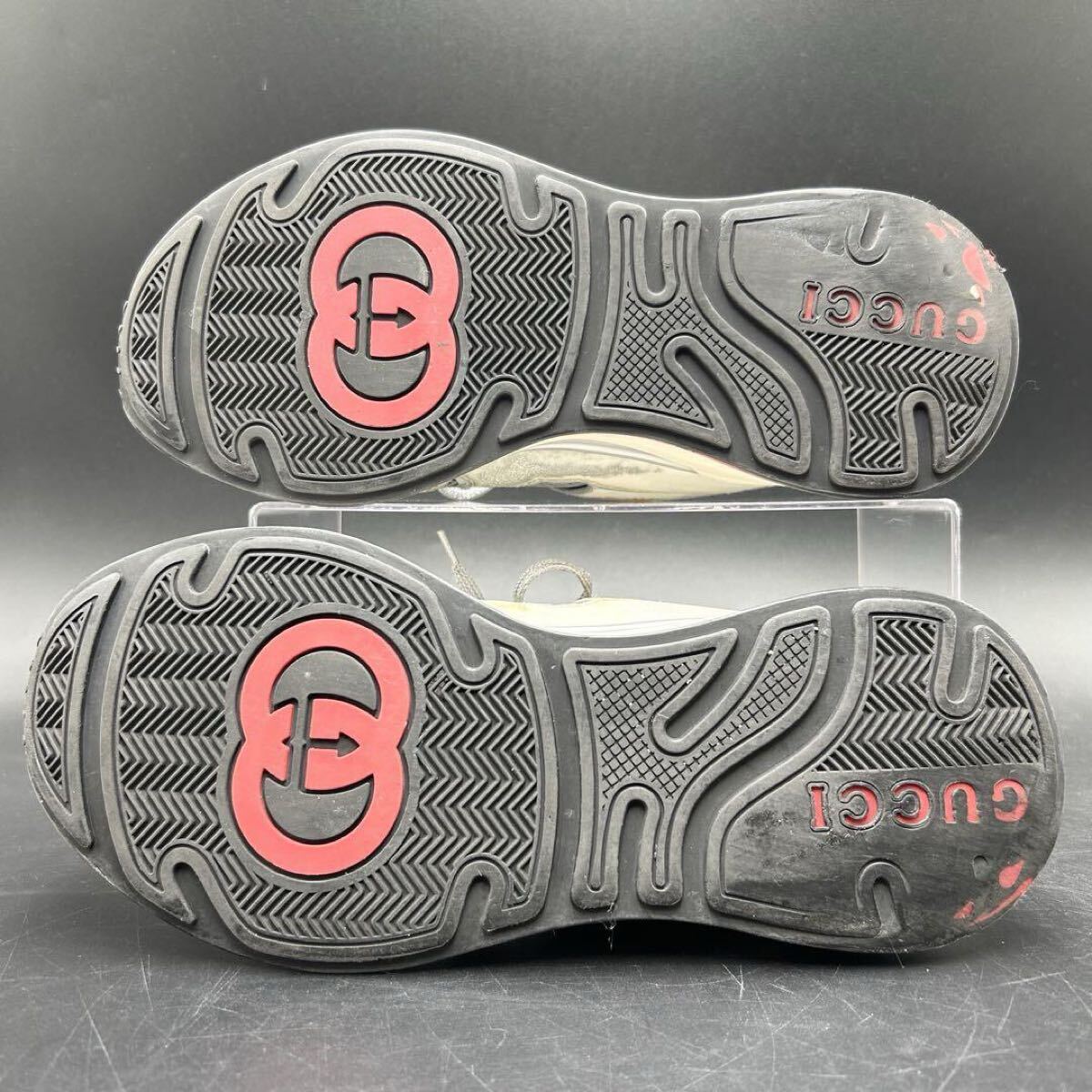 1円 【極上品】 GUCCI グッチ 【圧倒的高級(jí)感】 ウルトラペース ダメージ加工 インターロッキング スニーカー シューズ 靴 25cm相當(dāng)