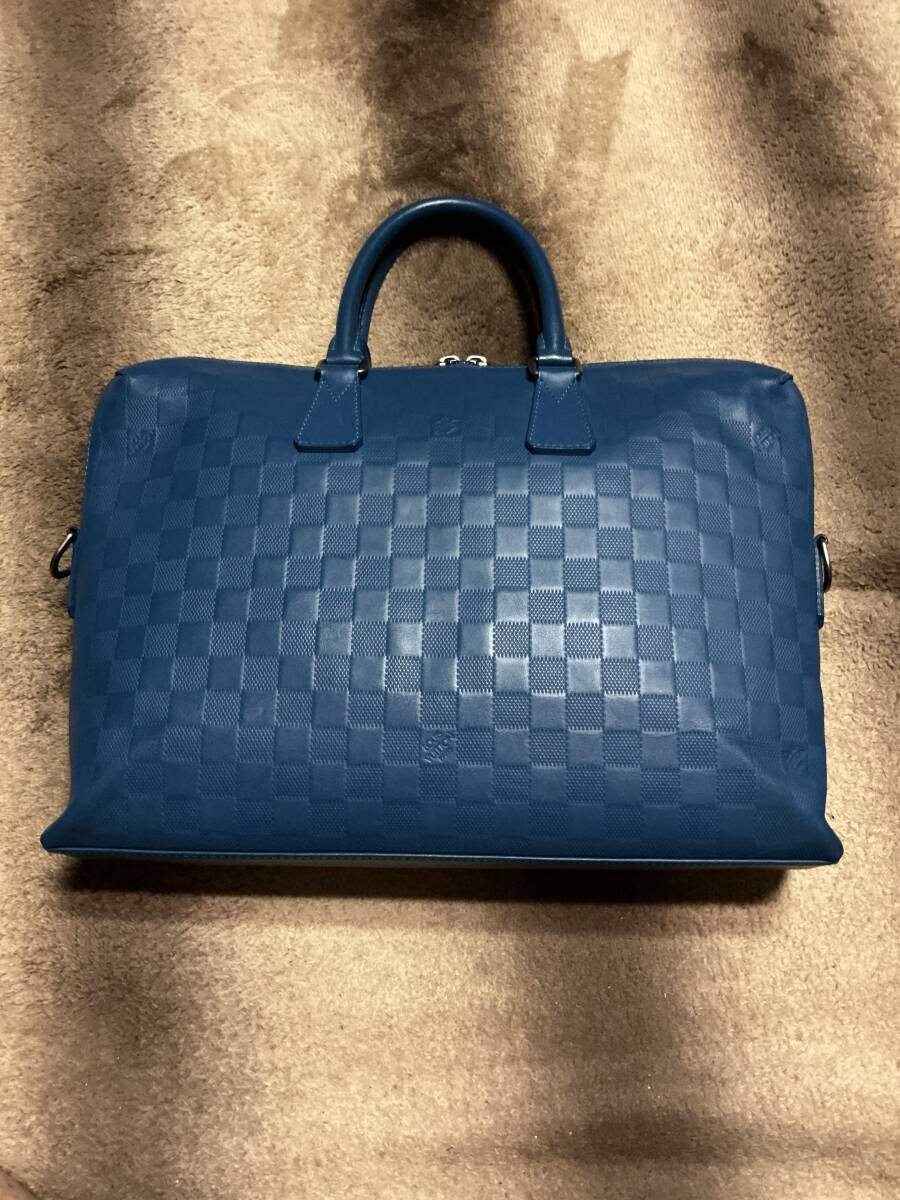 極美品 LOUIS VUITTON ルイヴィトン ダミエアンフィニ ネプテューヌ ポルトドキュマンジュール PDJ ビジネス バッグ N41328