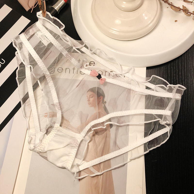 ★白シースルースケスケセクシーショーツランジェリーパンツ★3545