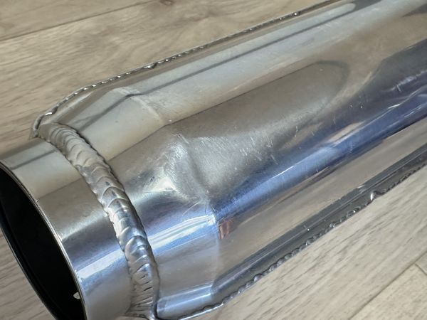 モナカ サイレンサー 中古 MRS 差し込み 58mm ヘコミあり マフラー Z1 Z2 Z1000 Z900