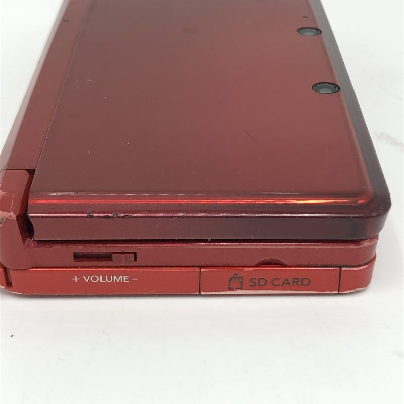 【中古】本體）【動(dòng)作確認(rèn)済ジャンク】任天堂/ニンテンドー 3DS フレアレッド/CTR-001/Rボタン反応難あり[240006550199]