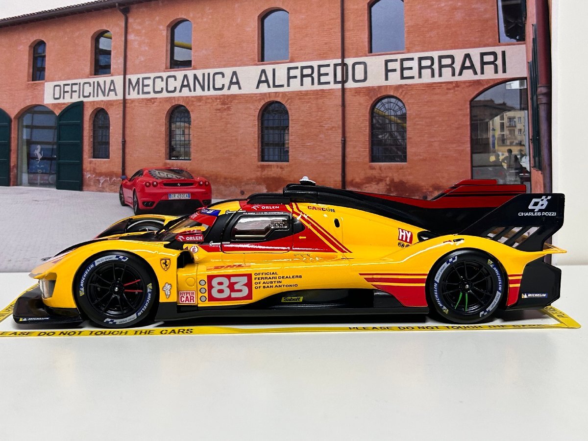 распродажа! Burago 1/18 Ferrari 499P #83 WEC Qatar 2024 Kubica Shwartzman Ye Ferrari BBurago