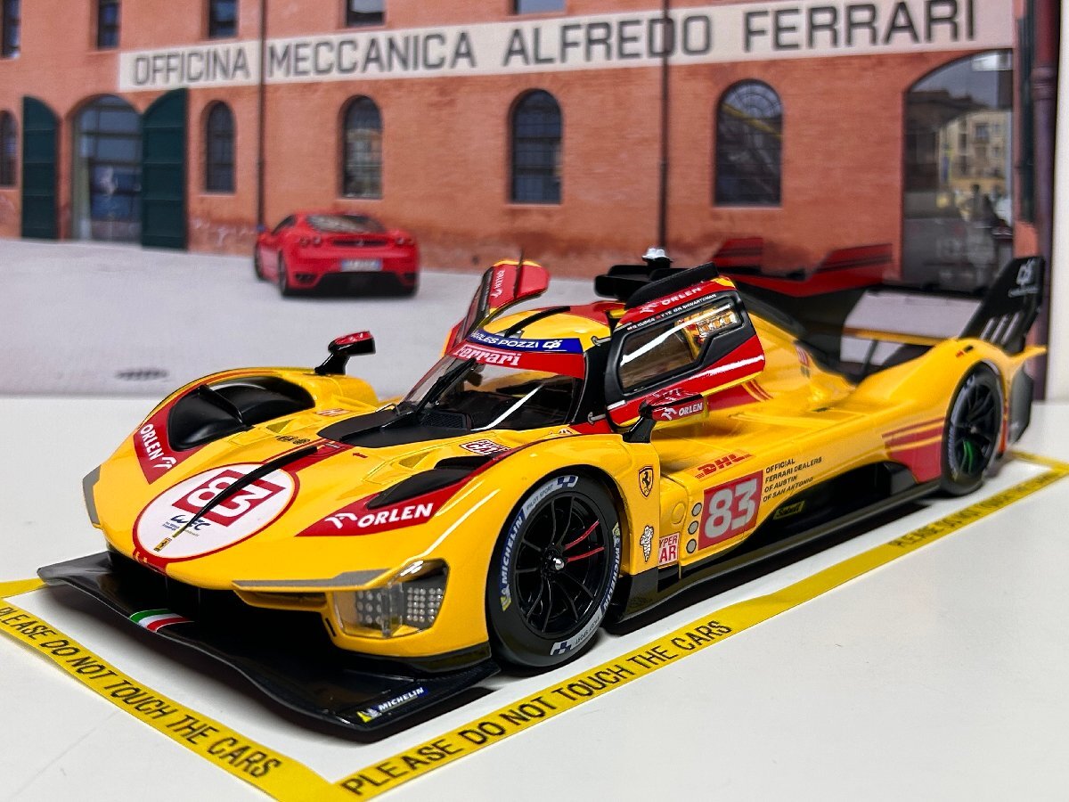 распродажа! Burago 1/18 Ferrari 499P #83 WEC Qatar 2024 Kubica Shwartzman Ye Ferrari BBurago