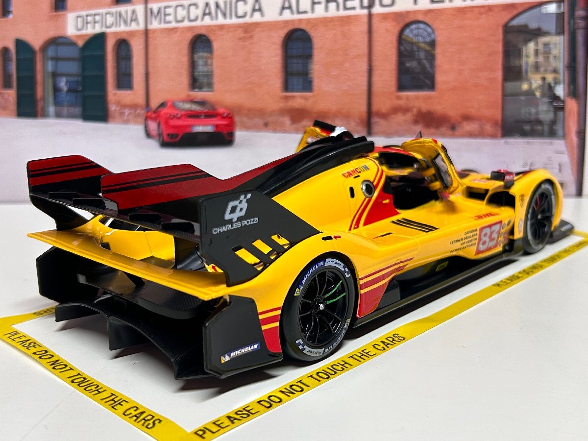 распродажа! Burago 1/18 Ferrari 499P #83 WEC Qatar 2024 Kubica Shwartzman Ye Ferrari BBurago