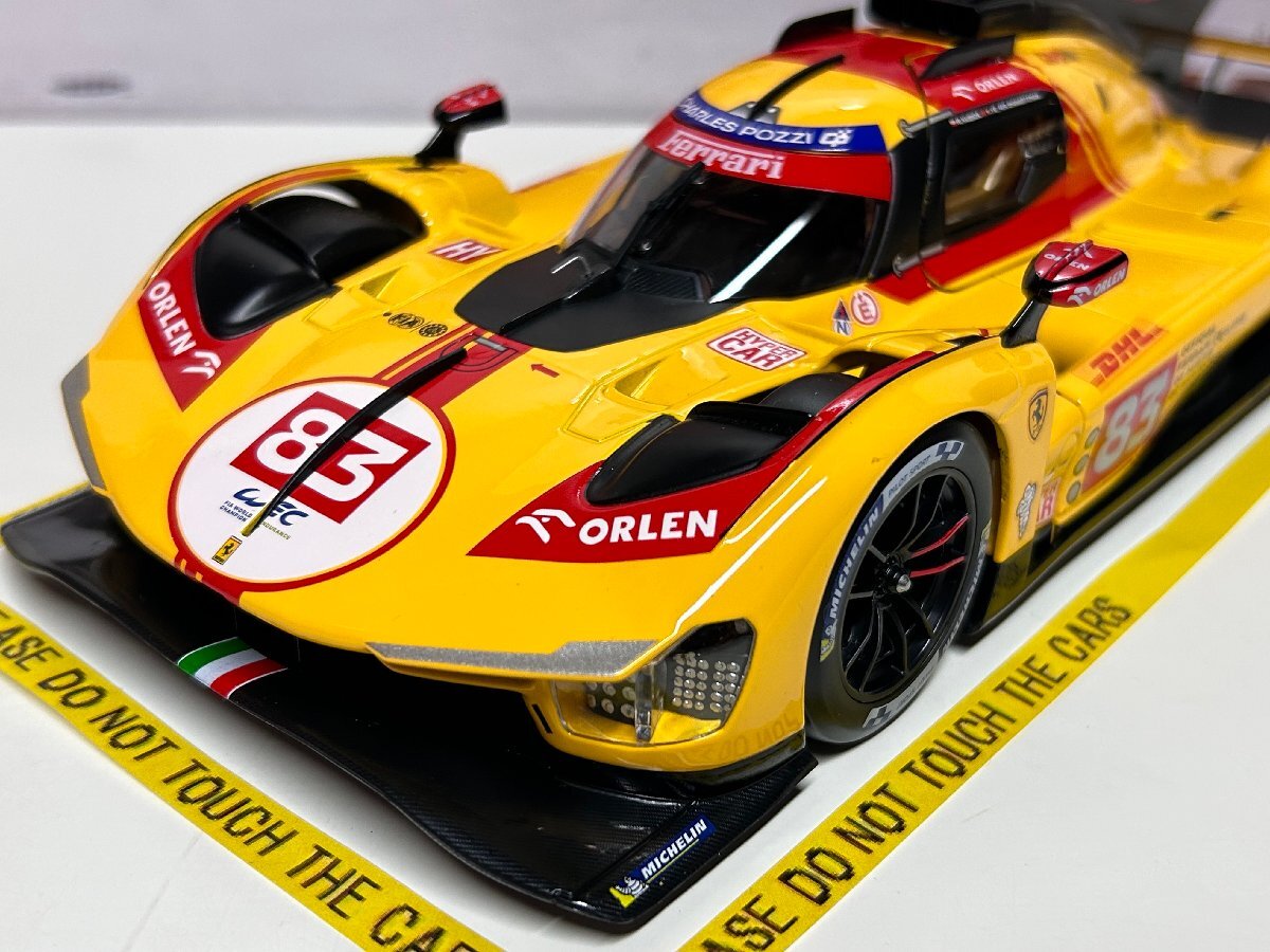 распродажа! Burago 1/18 Ferrari 499P #83 WEC Qatar 2024 Kubica Shwartzman Ye Ferrari BBurago