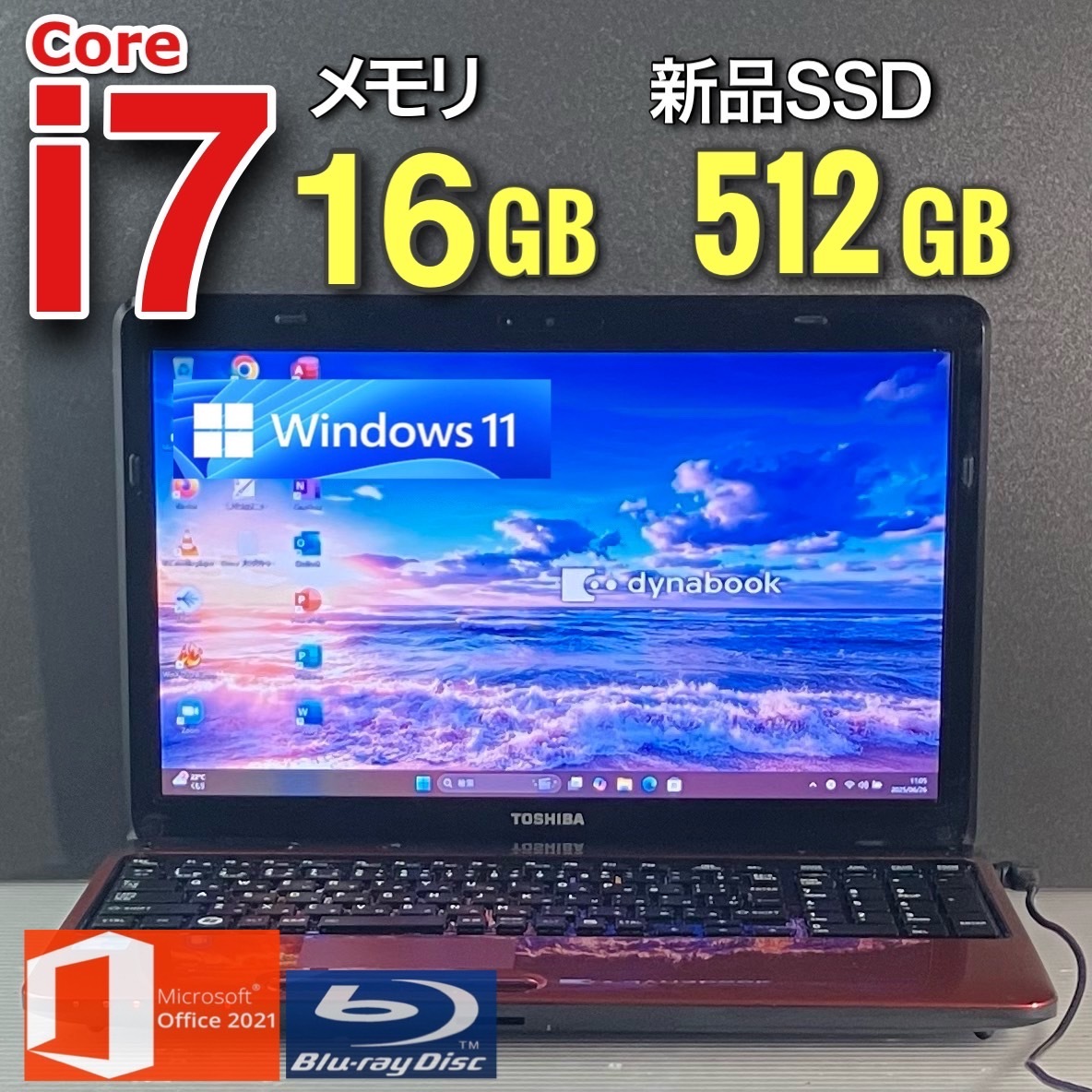  высший класс Core-i7[ память 16GB+ новый товар SSD512GB]Core i7-3.10GHz/ новейший версия Win11/Office2021/Blu-ray/Web камера / популярный Toshiba ноутбук / быстрое решение привилегия 