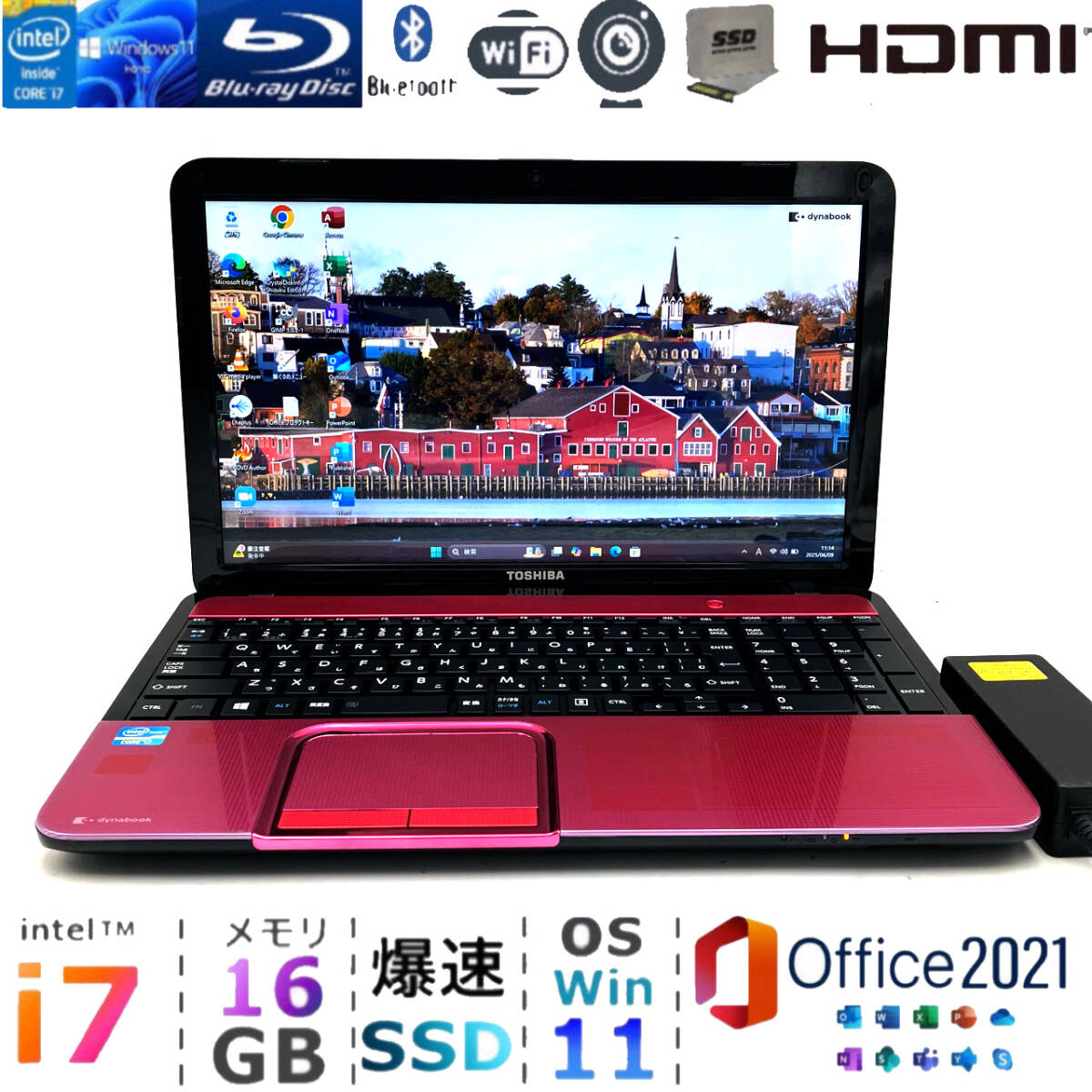 . скорость i7[ память 16GB/. скорость новый товар SSD512GB/Core i7-3.40GHz]Win11/Office2021/Bluetooth/ONKYO производства динамик / популярный Toshiba ноутбук / быстрое решение привилегия 