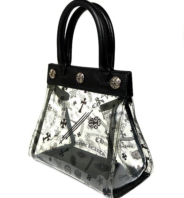 CHROME HEARTS Гиндза магазин Chrome Hearts do дракон Mini винил PVC Mini большая сумка мужской чёрный / прозрачный 99323