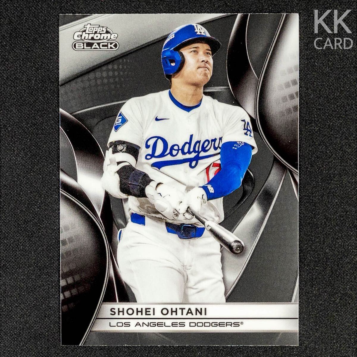 最新 2025 Topps Chrome Black 大谷翔平 No.50 ベースカード クロームブラック