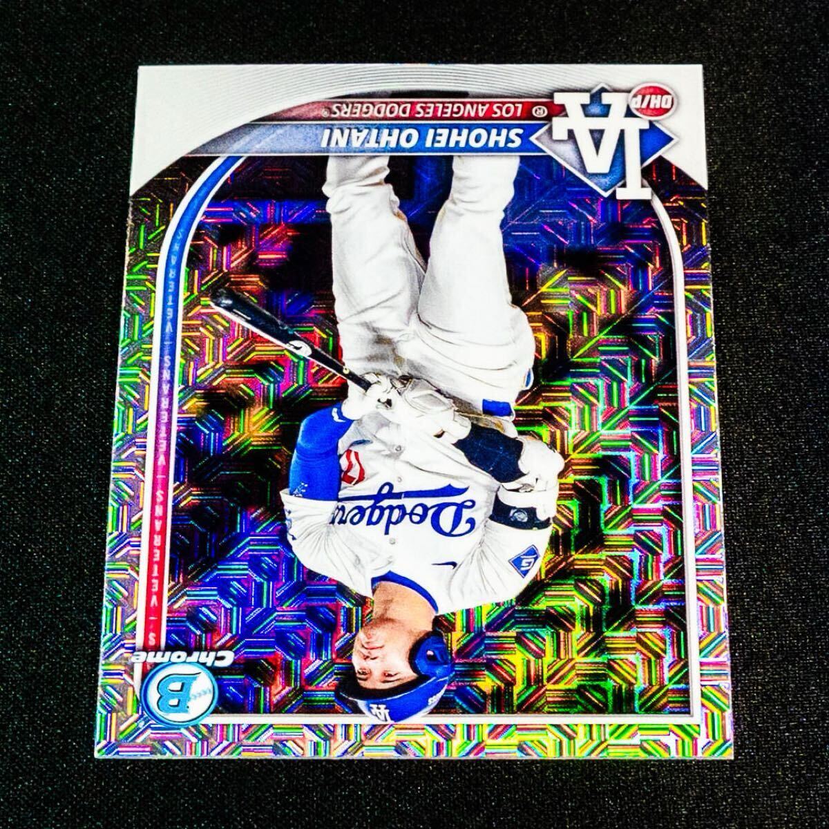 最新 2025 Topps Bowman Chrome 大谷翔平 No.17 リフラクターカード ボウマンクローム Bowman Mega