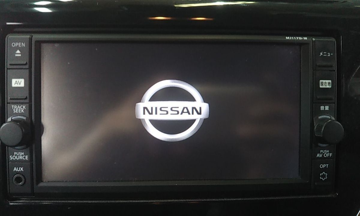[ новый товар антенна есть ] Nissan оригинальный навигационная система MJ117D-W 2017 год карта Full seg CD Bluetooth SD