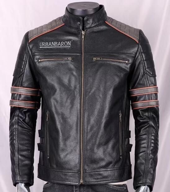新品★ブラック 牛革100％ ライダースジャケット 防寒 メンズ 革ジャン上著 カジュアル レザージャケット★サイズ選択可能