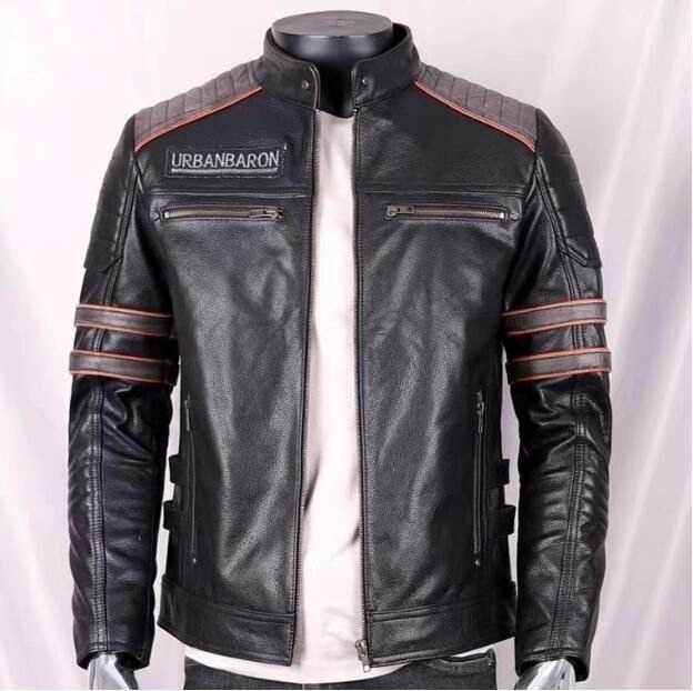 新品★ブラック 牛革100％ ライダースジャケット 防寒 メンズ 革ジャン上著 カジュアル レザージャケット★サイズ選択可能