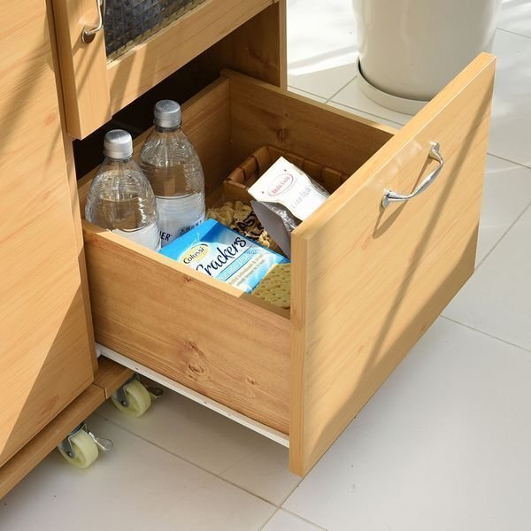 食器棚★スリム キッチンラック レンジ臺(tái)タイプ H156cm/コンパクト/食器棚 家電収納ラック ワゴン/ホワイト 白家具/限定 特価/FLLA-0066/a3