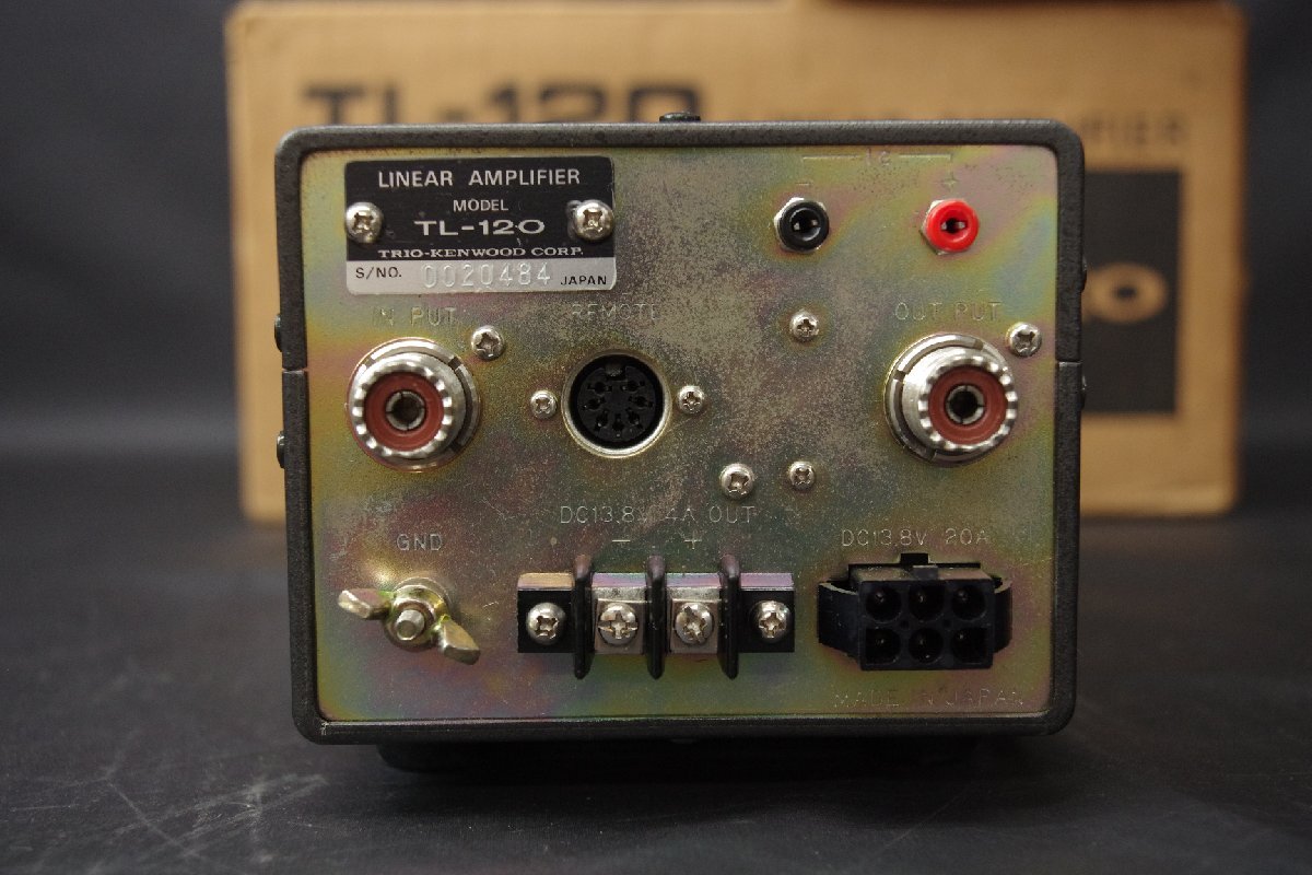  Junk TRIO Trio TL-120 LINEAR AMPLIFIER linear усилитель радиолюбительская связь рация электризация работоспособность не проверялась не использовался? б/у текущее состояние (.)