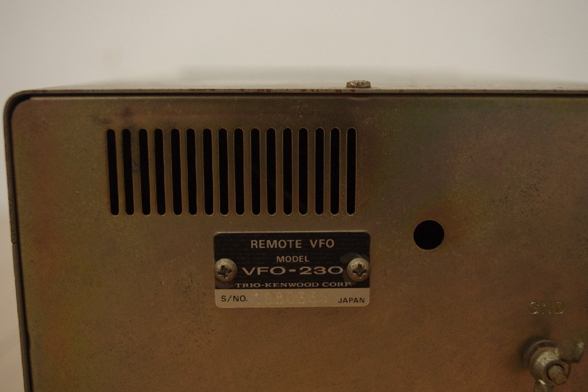  Junk TRIO Trio VFO-230 TS-830 для внешний VFO радиолюбительская связь приемопередатчик электризация NG б/у текущее состояние V
