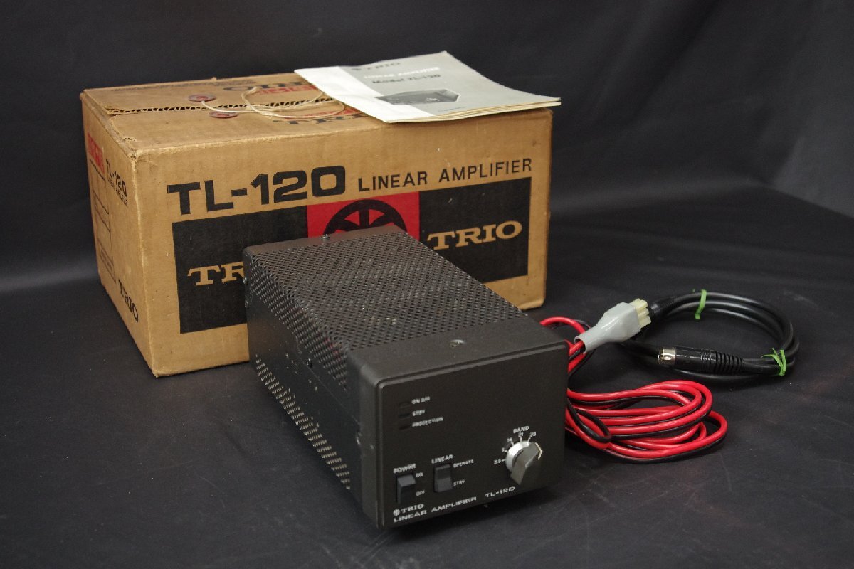  Junk TRIO Trio TL-120 LINEAR AMPLIFIER linear усилитель радиолюбительская связь рация электризация работоспособность не проверялась не использовался? б/у текущее состояние (.)