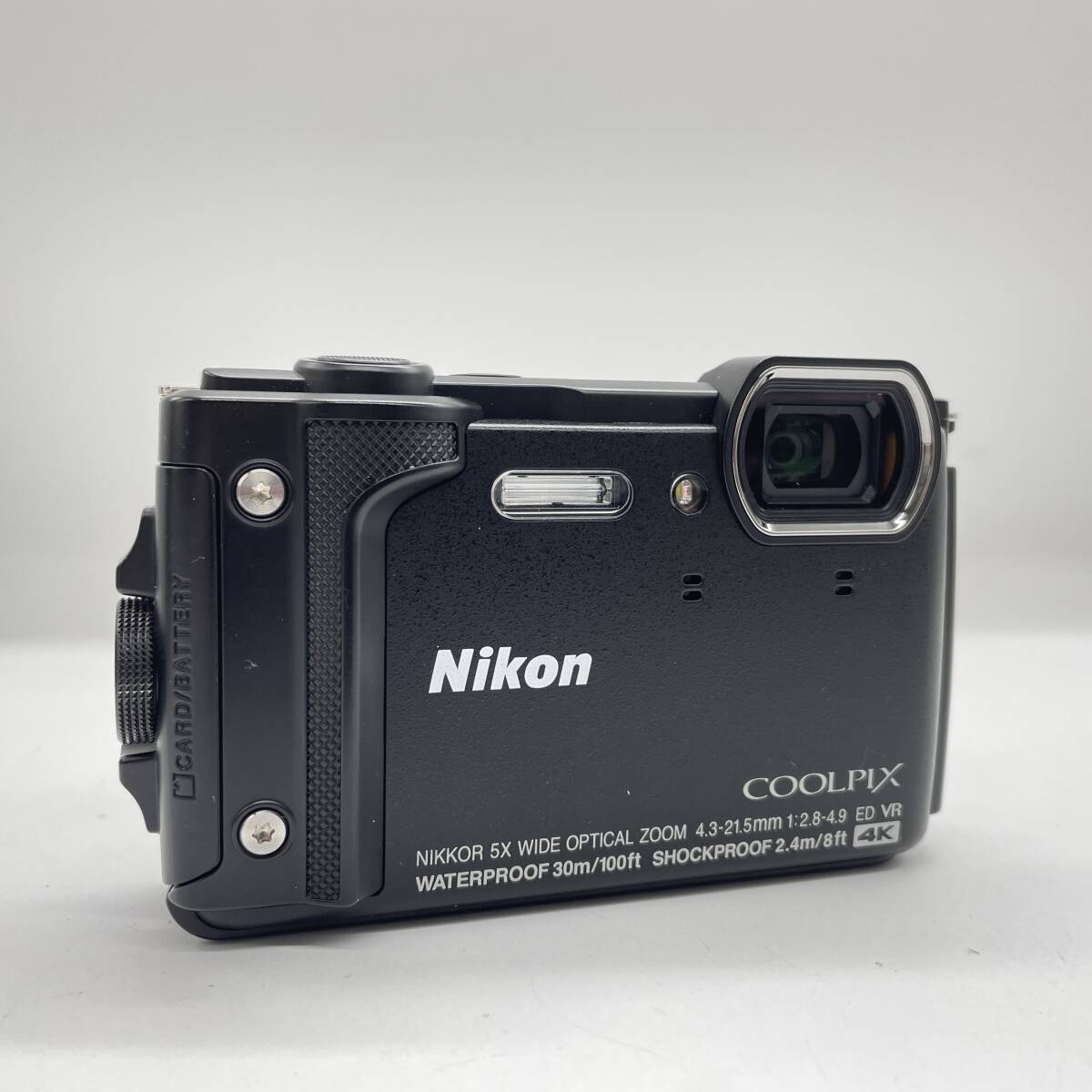 【動作確認(rèn)內(nèi)容記載?未使用箱付き狀態(tài)極良好品】Nikon coolpix W300 BLACK　現(xiàn)狀販売品　