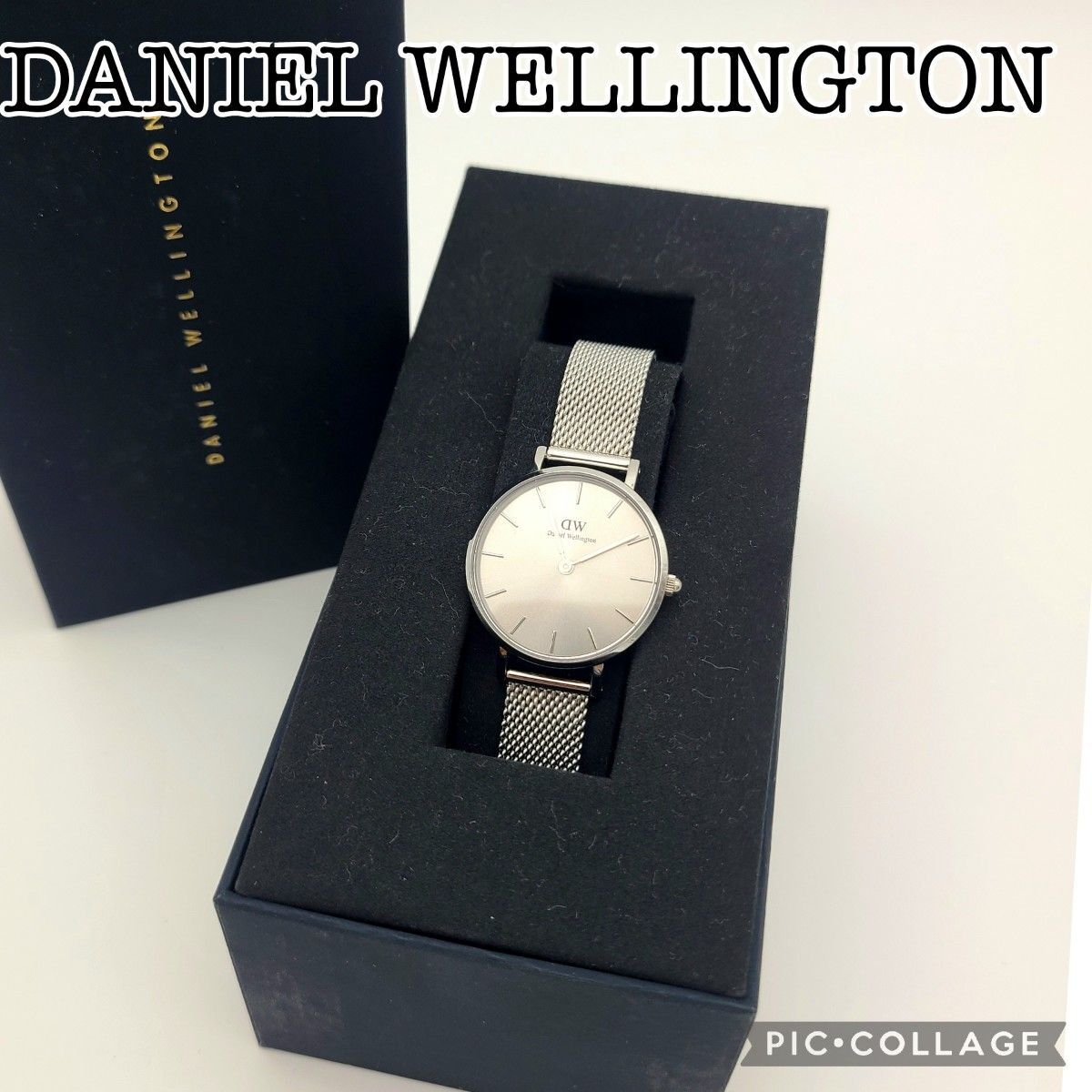 極美品 腕時計 DANIEL WELLINGTON ダニエルウェリントン 稼働品　レディース　シルバー　仕事　ビジネス